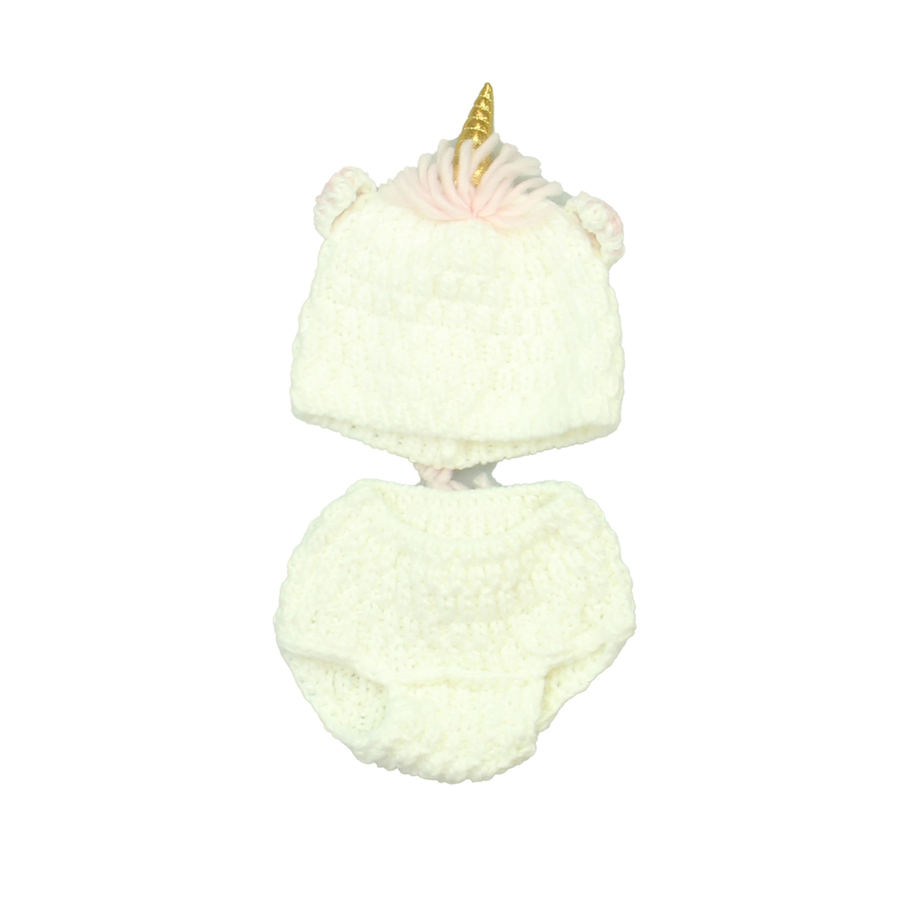 Unknown Brand Boys White | Pink | Unicorn Accessory size: 0-12 Months